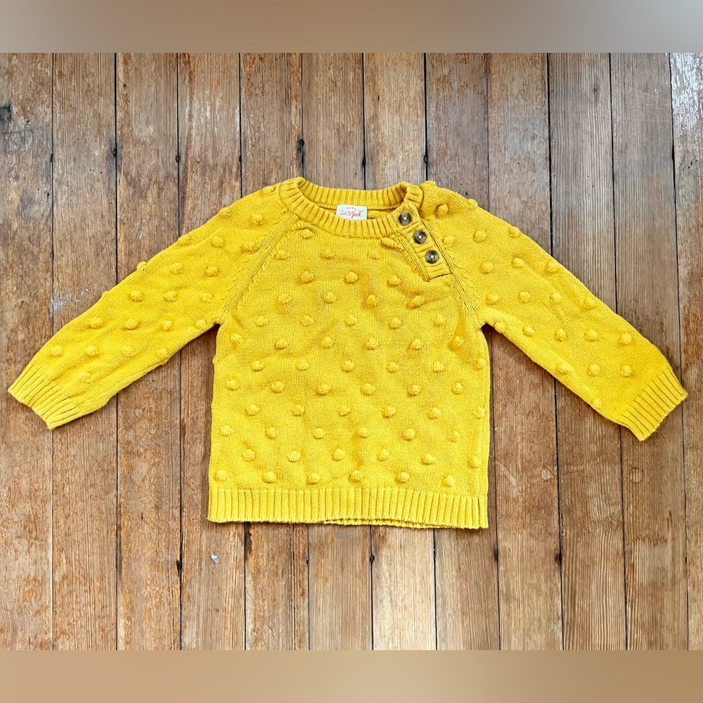 100% Cotton Knit Popcorn Sweater 12 mo